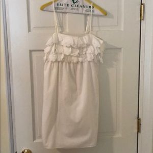 J Crew white cotton dress